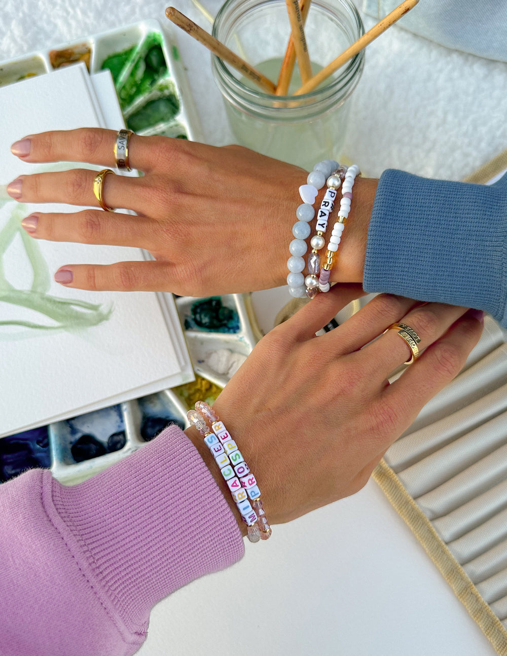 Elevated Faith Prosper Letter Bracelet