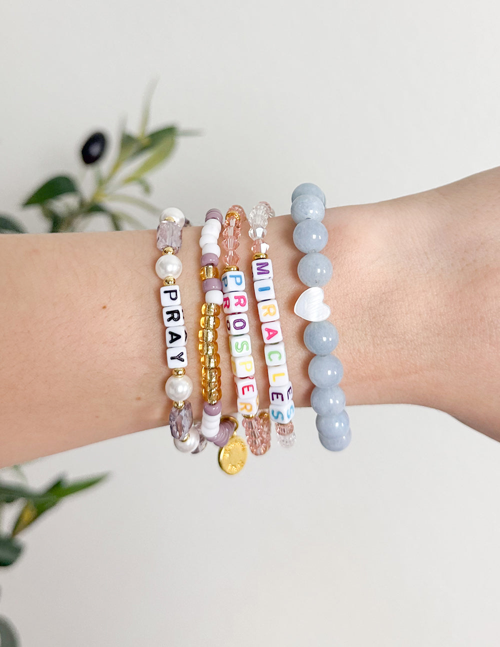 Elevated Faith Miracles Letter Bracelet