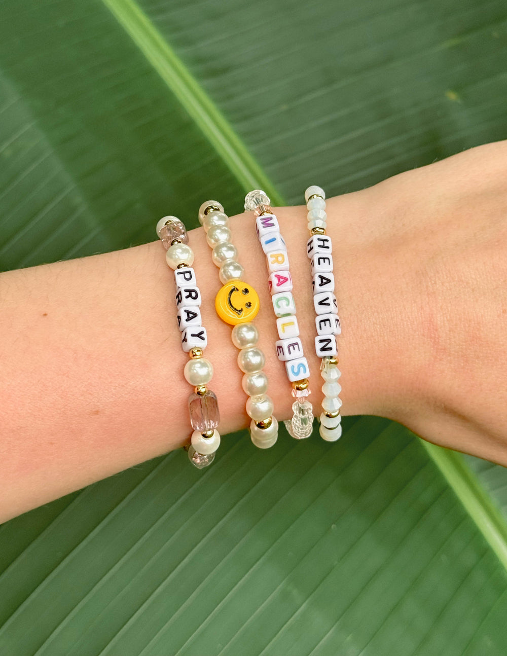 Elevated Faith Miracles Letter Bracelet