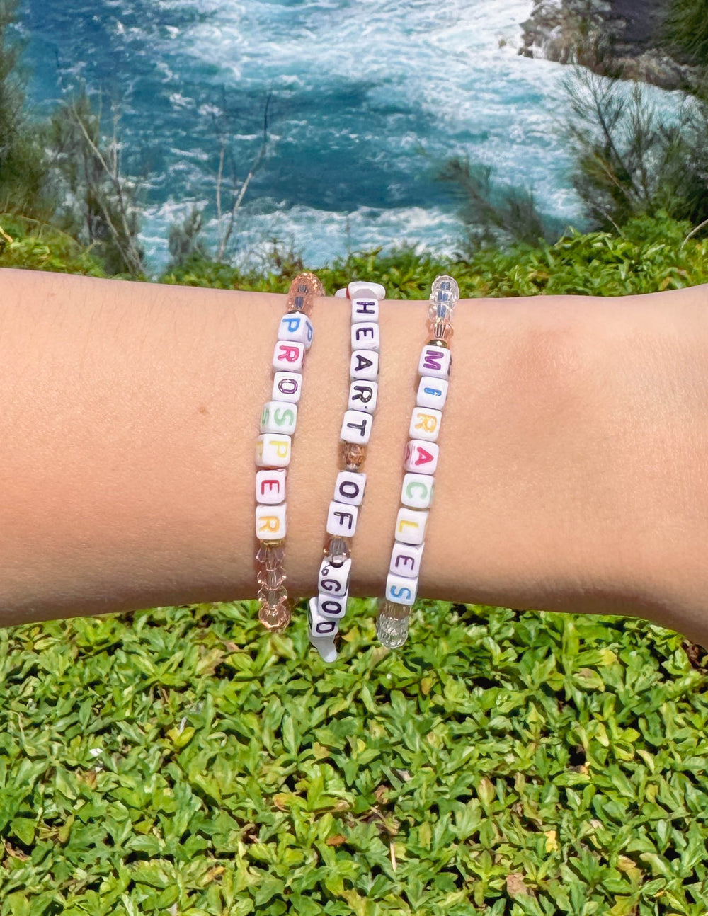 Elevated Faith Prosper Letter Bracelet
