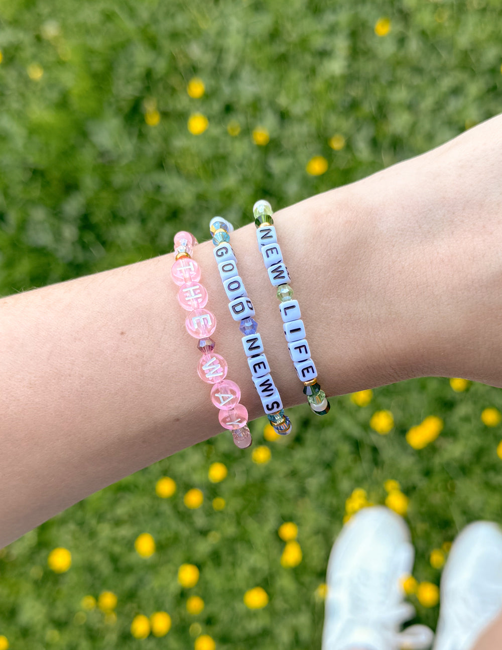 Elevated Faith The Way Letter Bracelet
