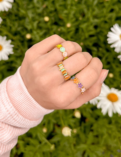 Elevated Faith Staggered Enamel Ring