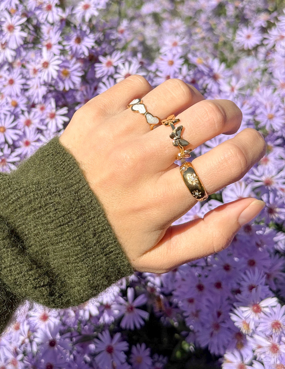 Elevated Faith Floral Dome Ring
