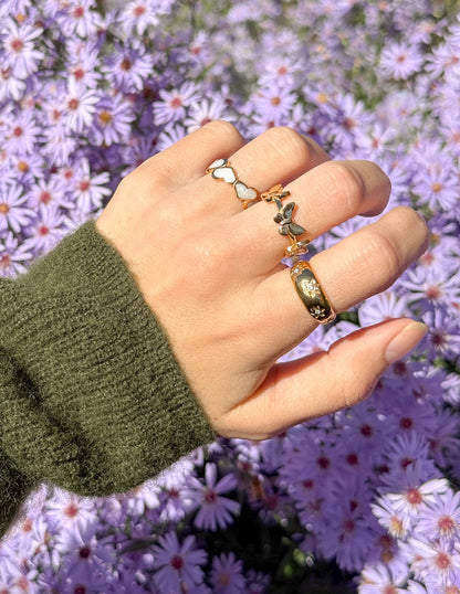 Elevated Faith Floral Dome Ring