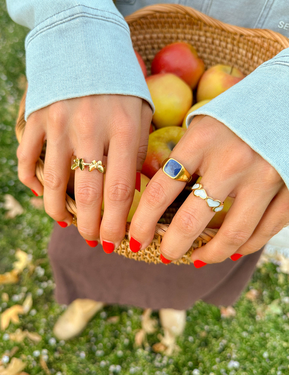 Elevated Faith Indigo Signet Ring
