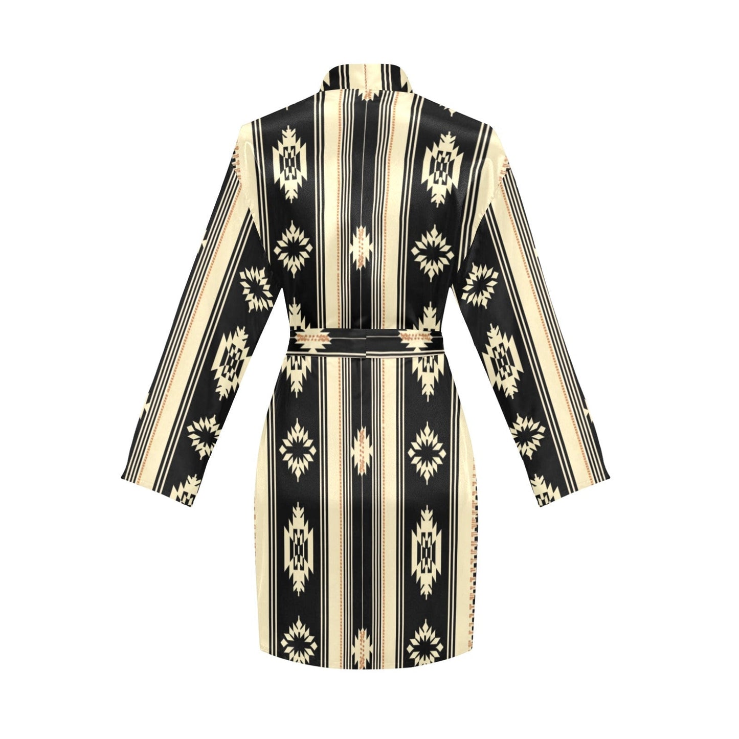 Baha Ranch Colores de Mexico Santa Fe Aztec Satin Robe