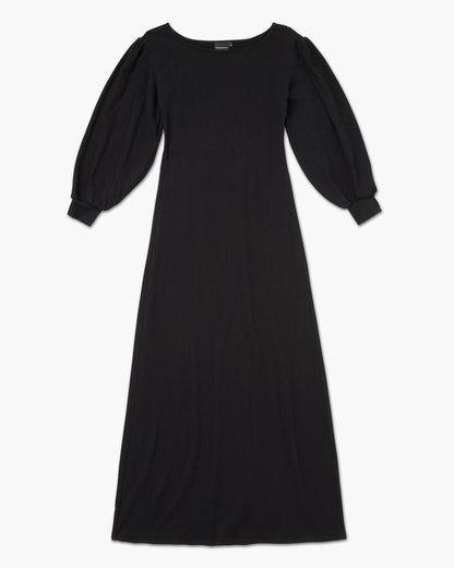 Womens Cloud Weave Maxi Dress - Cloud Weave Knit - Black