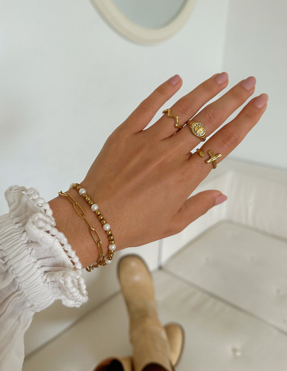 Elevated Faith Textured Wrapped Cross Ring