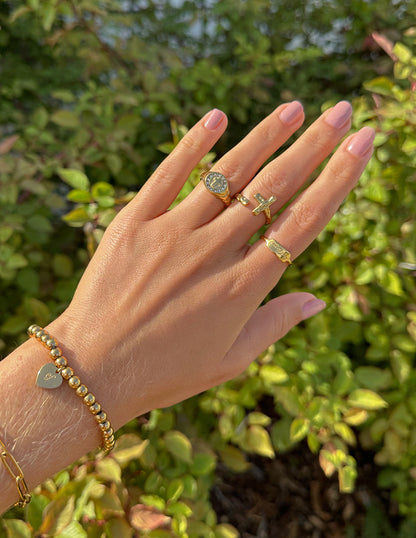 Elevated Faith Textured Wrapped Cross Ring