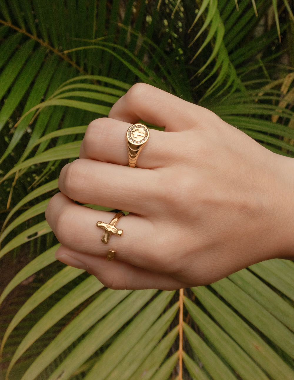 Elevated Faith Textured Wrapped Cross Ring