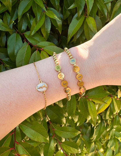 Elevated Faith Gold WWJD Letter Bracelet