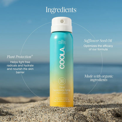 COOLA Classic Spray SPF 30 Travel Size - Pina Colada