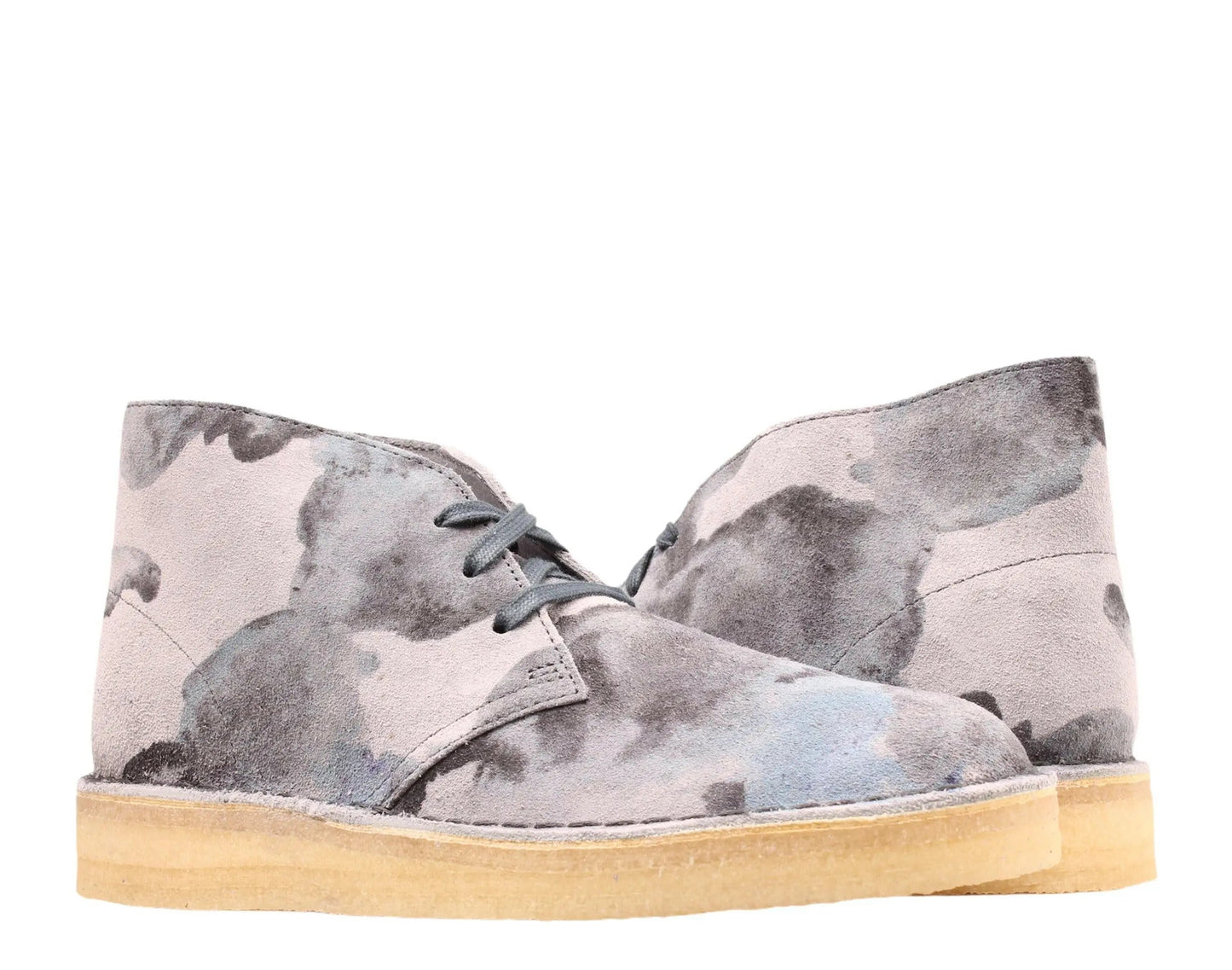 Clarks Originals Desert Coal Men Casual Chukka Boots Blue Camo