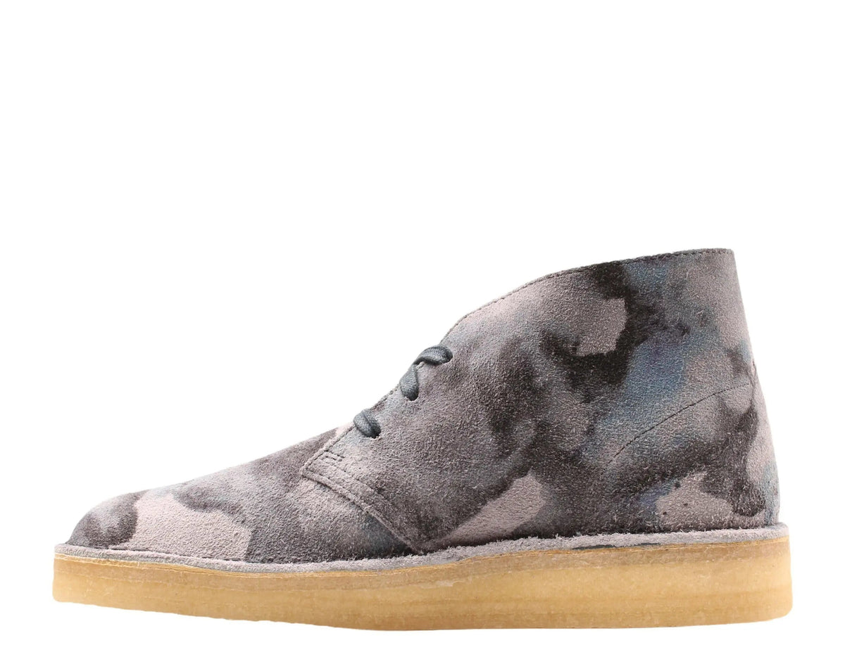 Clarks Originals Desert Coal Men Casual Chukka Boots Blue Camo