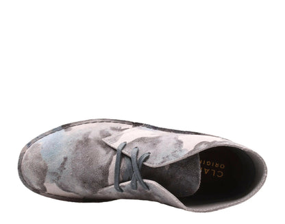 Clarks Originals Desert Coal Men Casual Chukka Boots Blue Camo