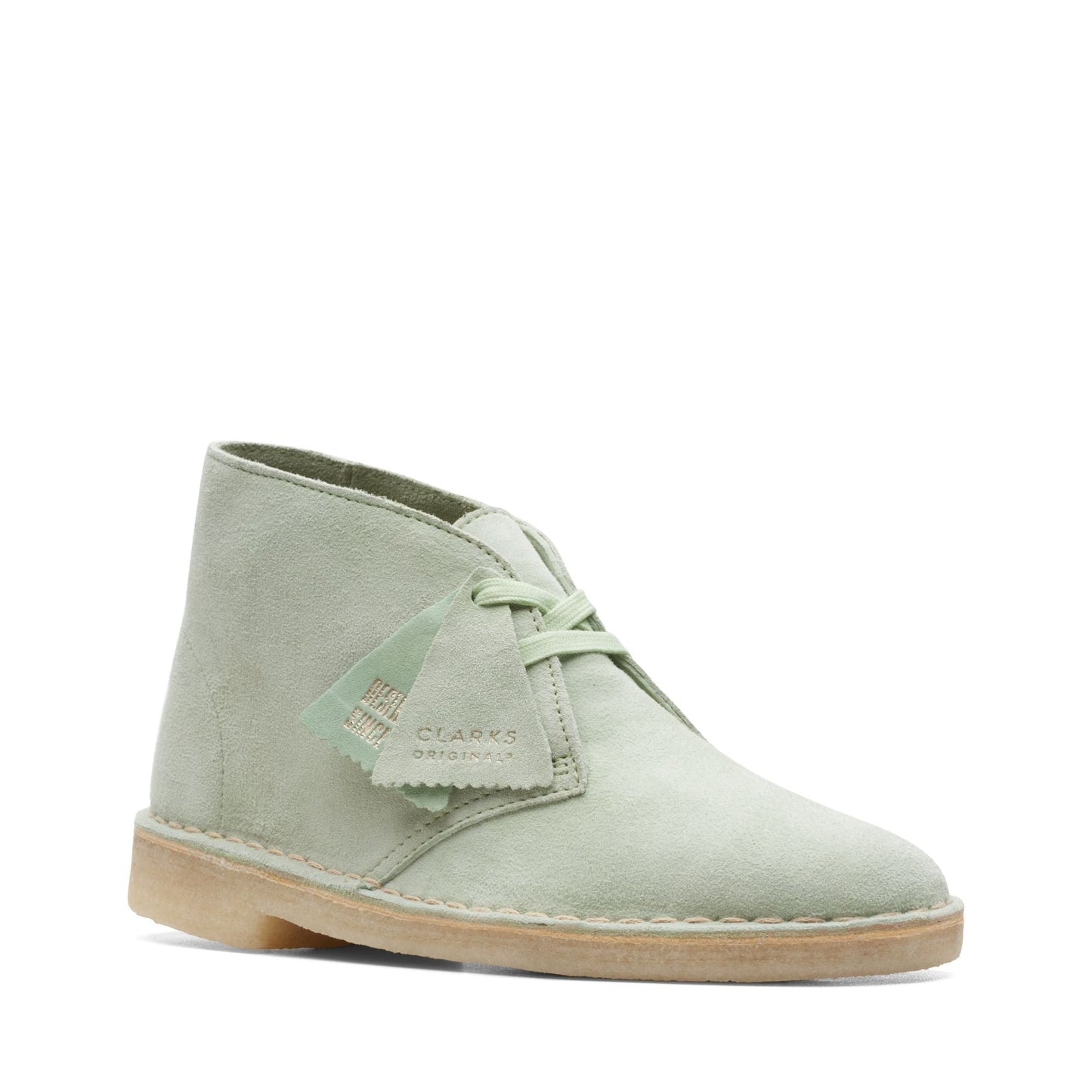 Clarks Women's Desert Boot Pale Green Booties