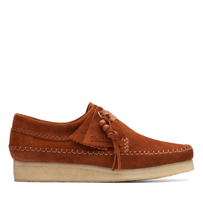 Clarks Women's Weaver Ginger Suede Moccasins
