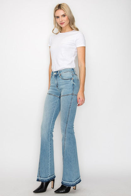 Brianna High Rise Skinny Flare Jeans (Reg & Plus)