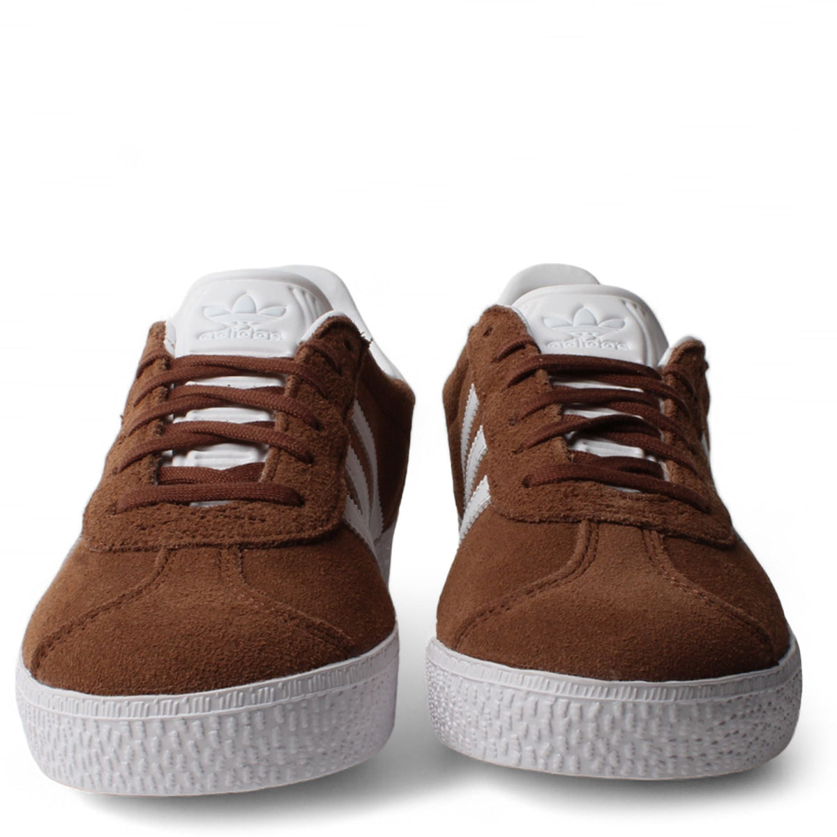 adidas Grade School Gazelle 'Preloved Brown Cloud White Gold Metallic Gs' Sneakers