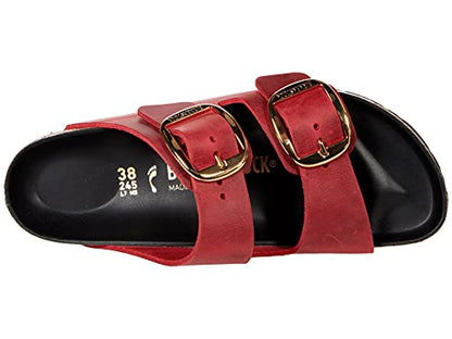 Birkenstock Arizona Big Buckle Oiled Leather Fire Red