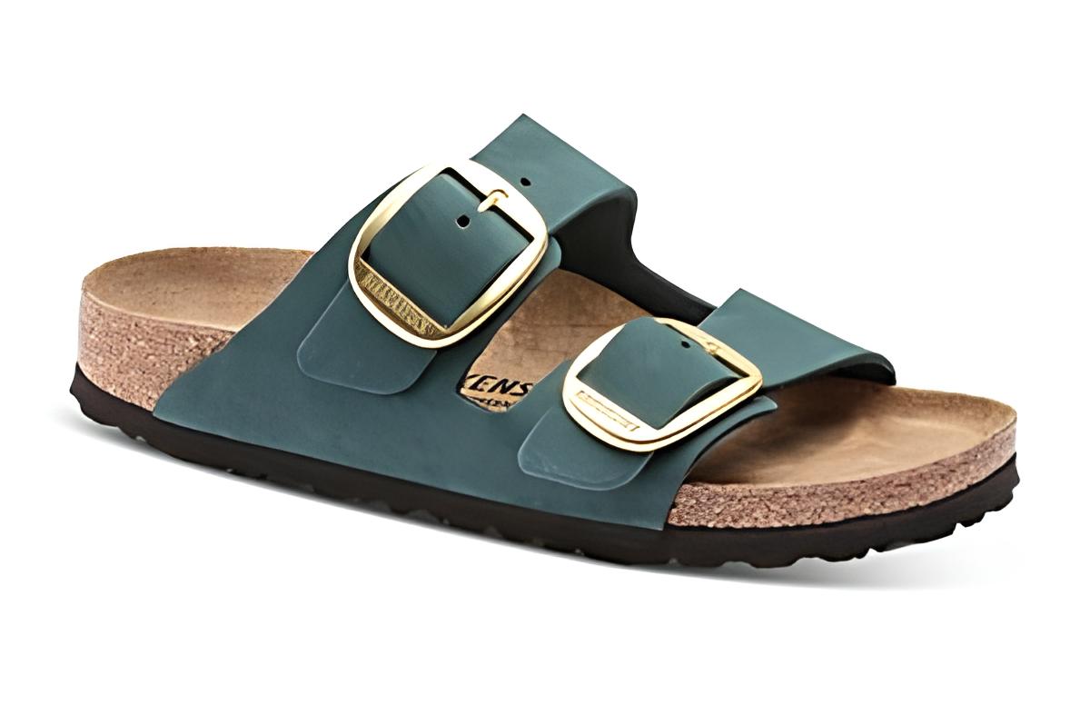 Birkenstock Arizona Big Buckle Nubuck Leather Dark Teal