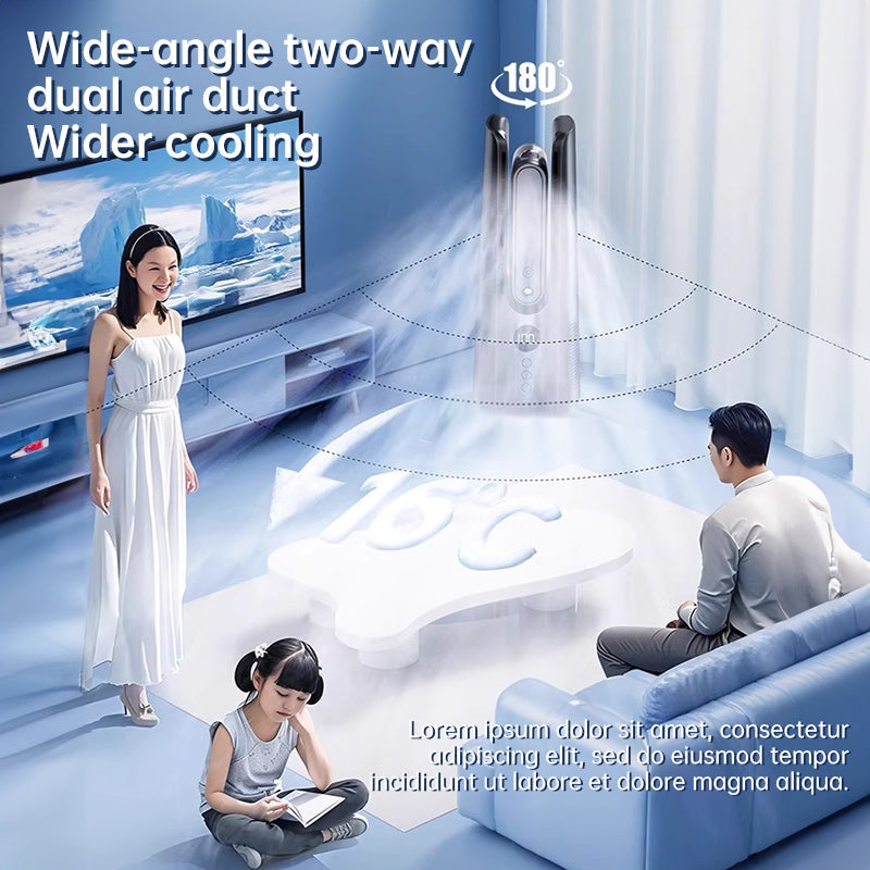 Portable Bladeless Mist Tower Fan