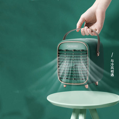 Air Cooler USB Mini Water Cooling Fan Household Small Multi-Function Air Conditioner Fan Portable Mobile Air Conditioner