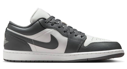 Air Jordan Men's Retro 1 Low 'Grey White' Sneakers