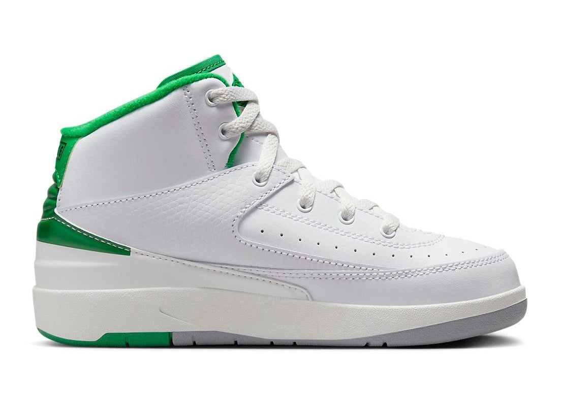 Air Jordan Preschool Retro 2 'Lucky Green' Ps Sneakers