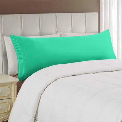 Elegant Comfort Body Pillowcase - 1 Piece - 3 Line Embroidery