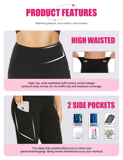 3-Pack High-Waisted Biker Yoga Shorts