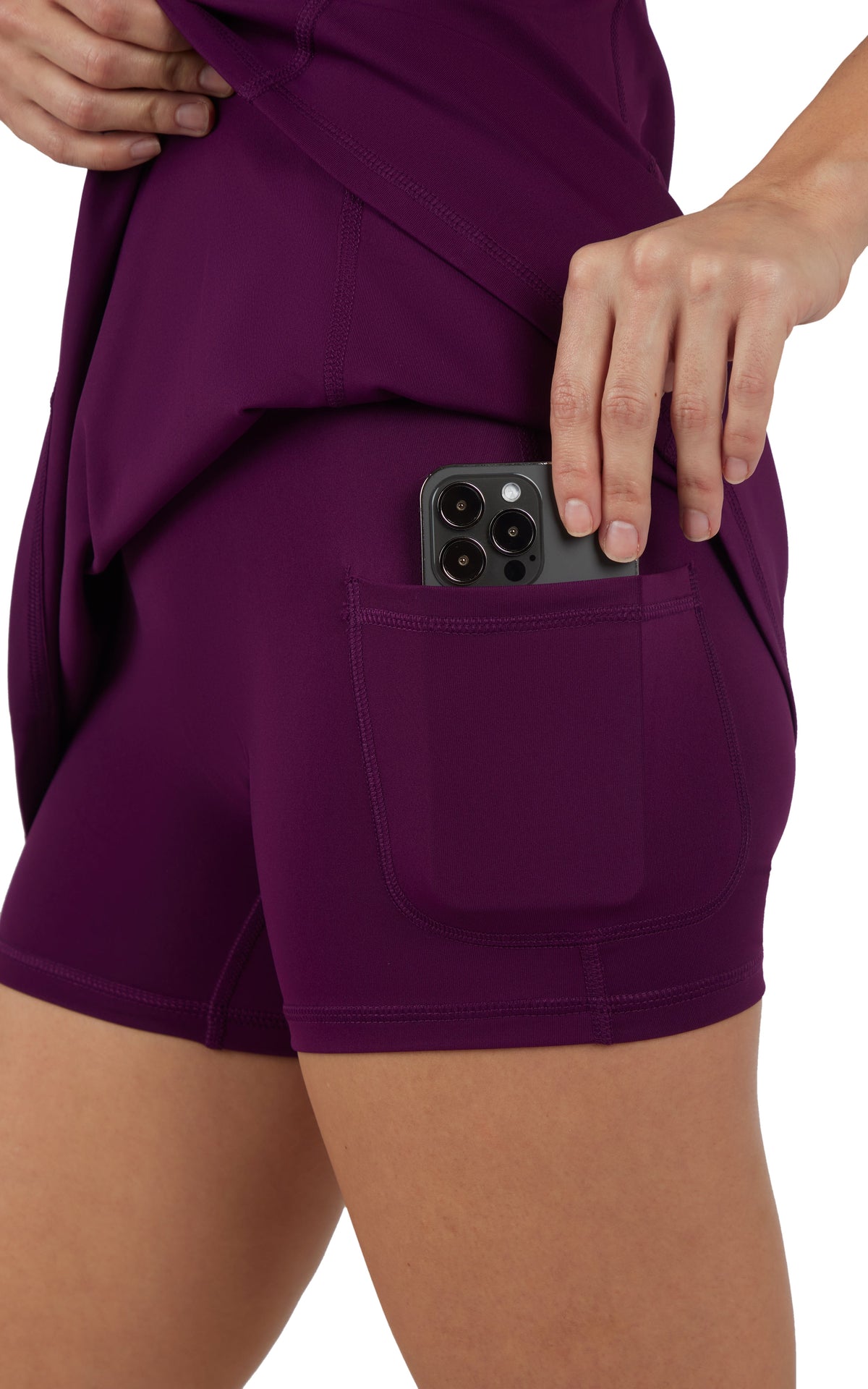 90 Degree by Reflex Lux Dress with Built-In Bra and Shorts