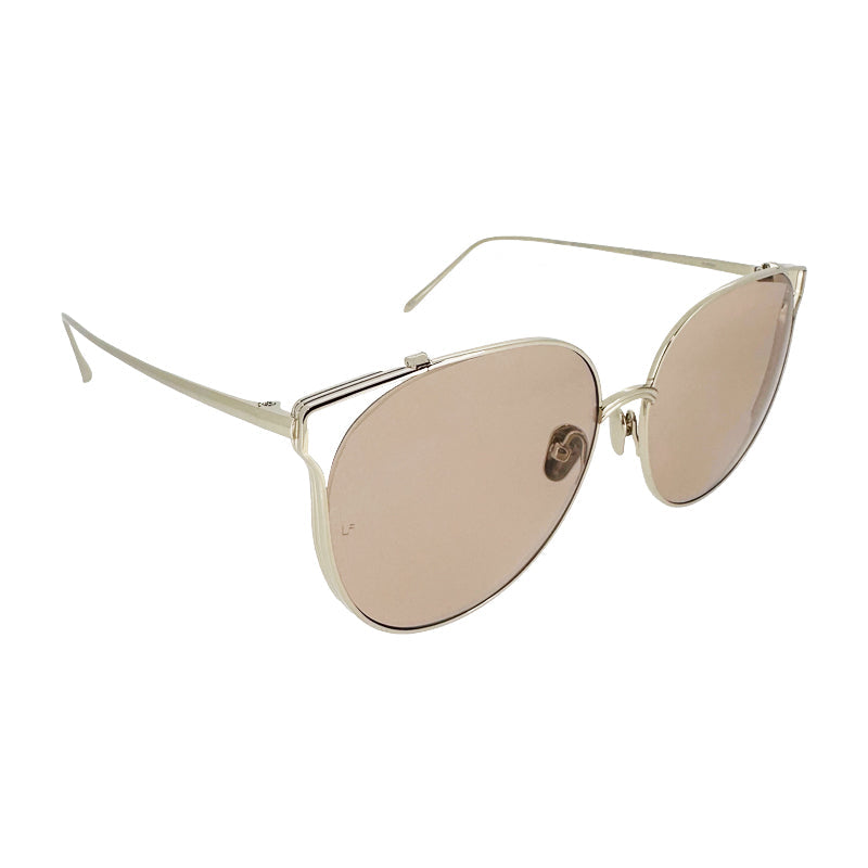Linda Farrow Joanna Silver Oversized Women's Sunglasses 6260/LFL996C3SUN