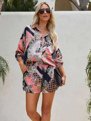 Bohemian Ruffled Strapless Jumpsuit with Bow Tie