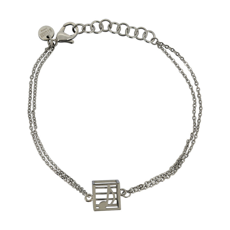 Allegro Bracelet Silver With Music Note Storm