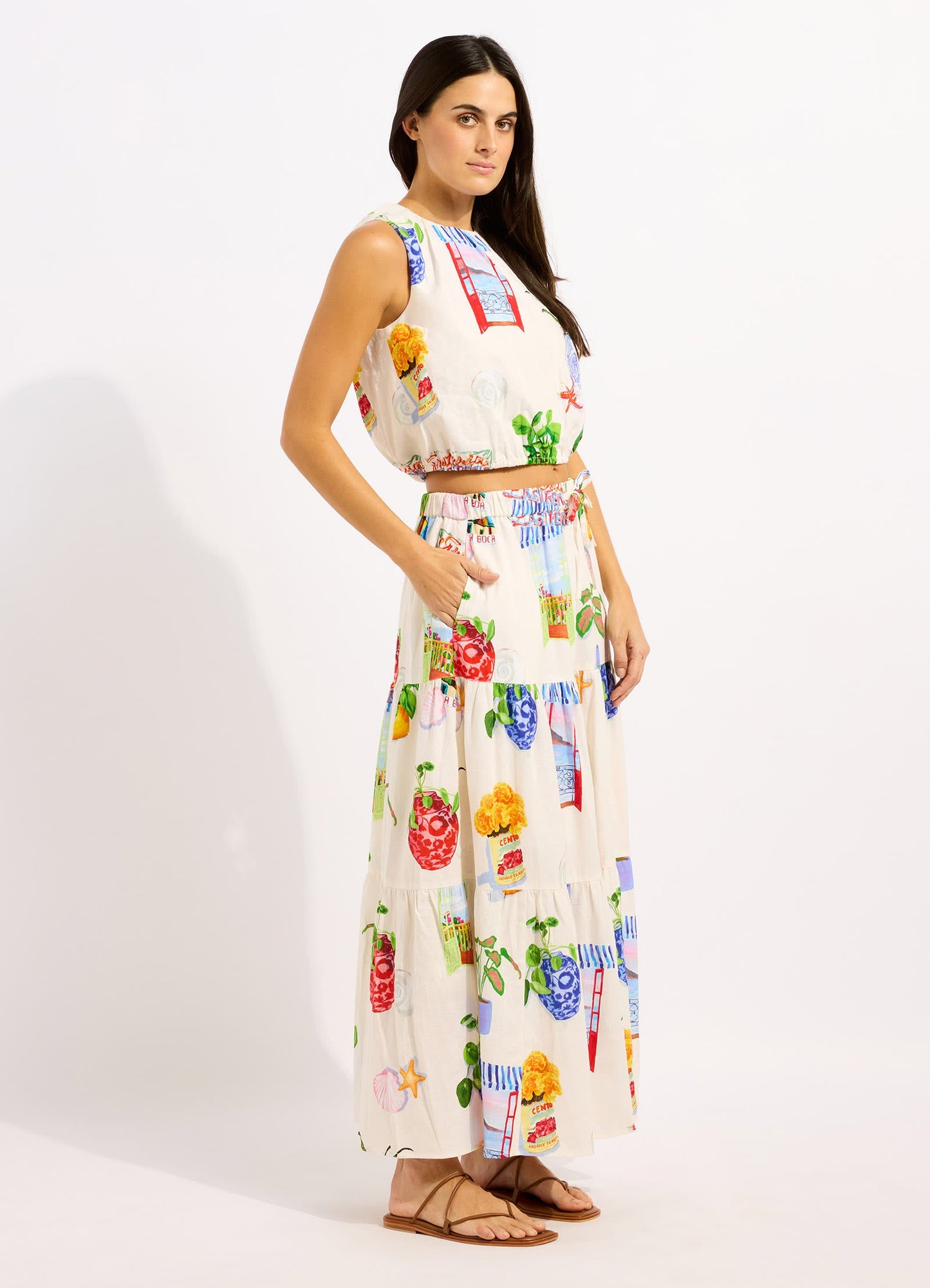 La Boca Drawcord Waist Top