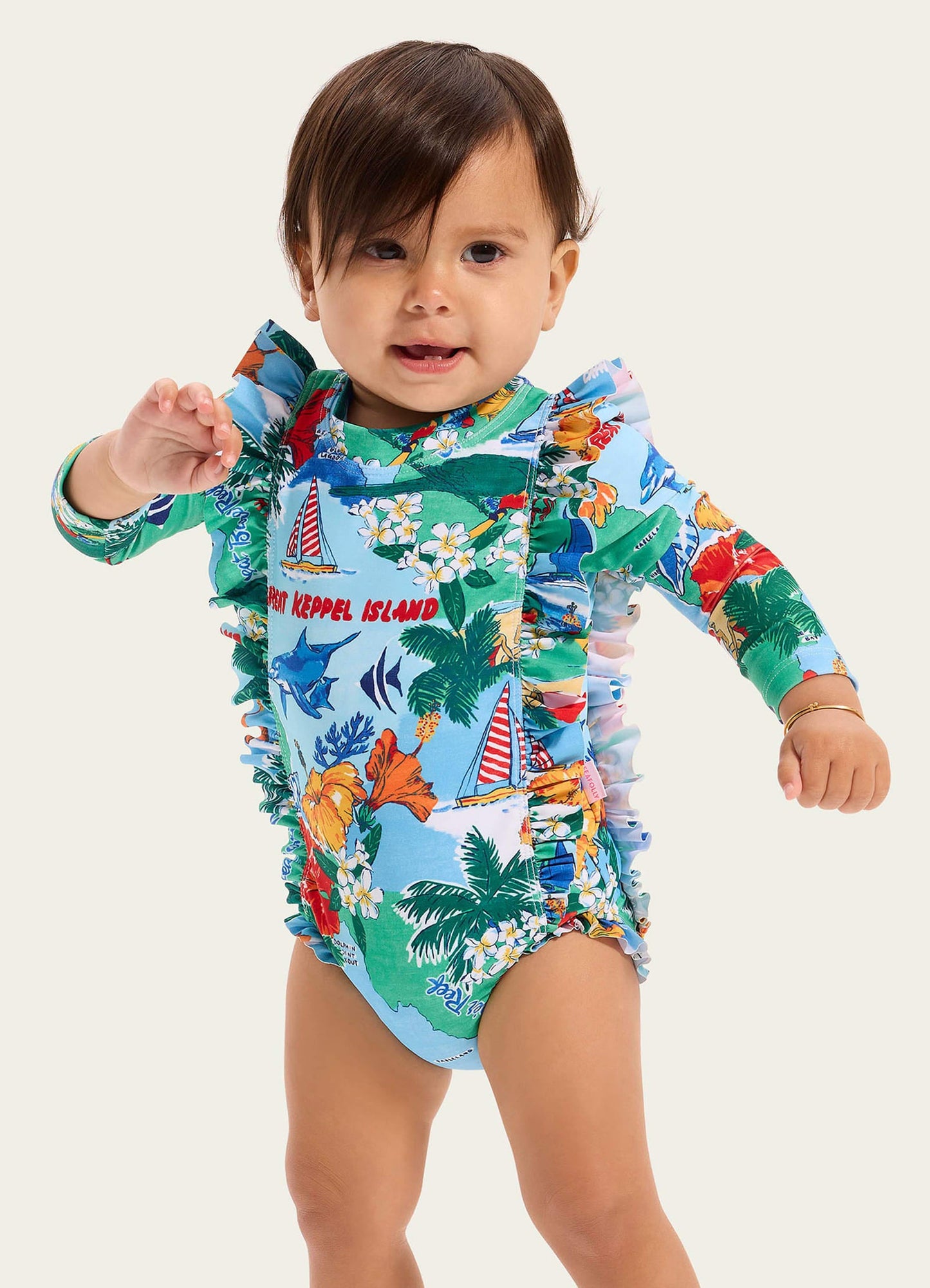 Viva Vacation Frill Sunsuit