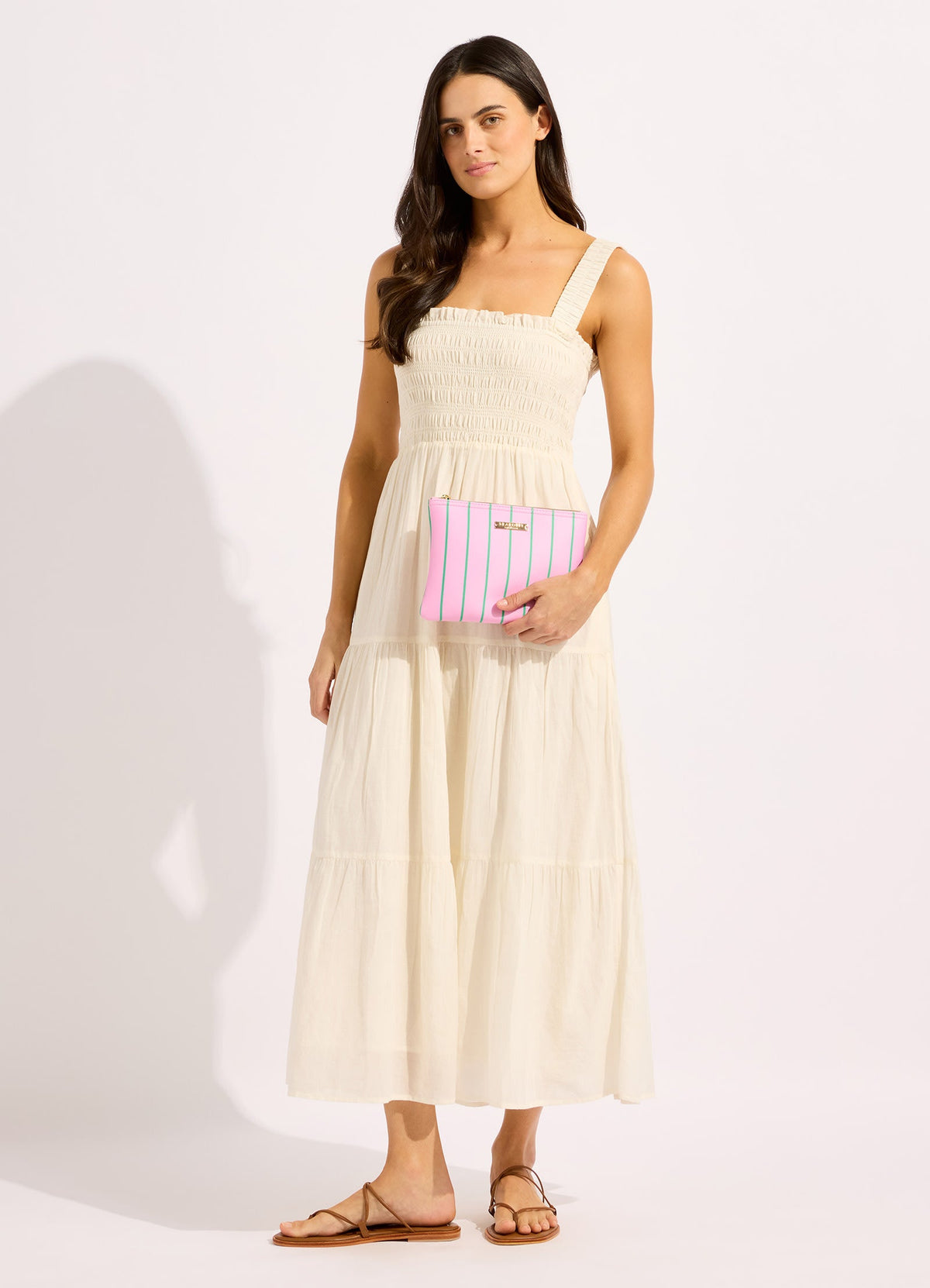 Carriedaway Mosaic Stripe Bikini Bag