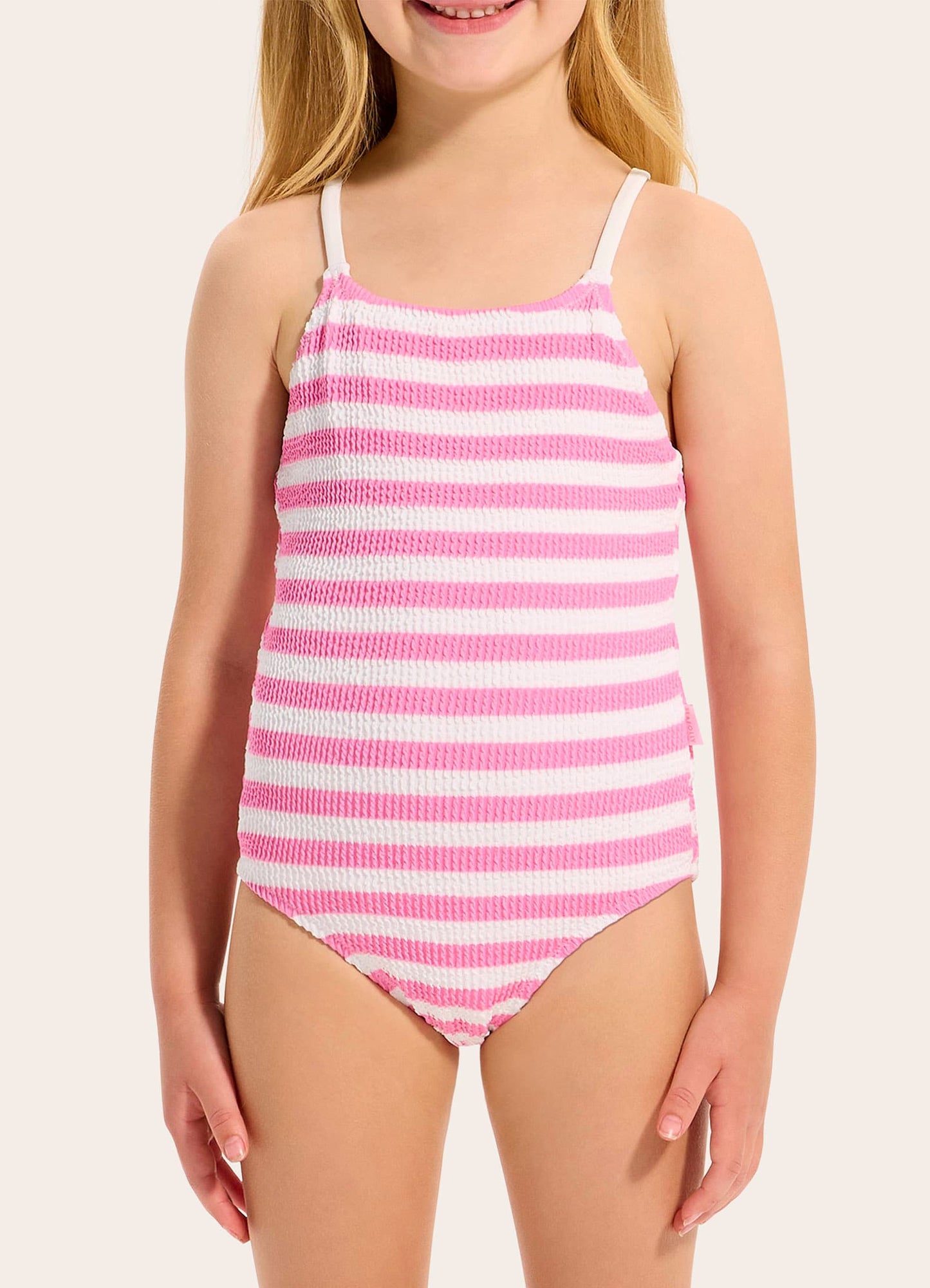 Texture One Piece Swimsuit