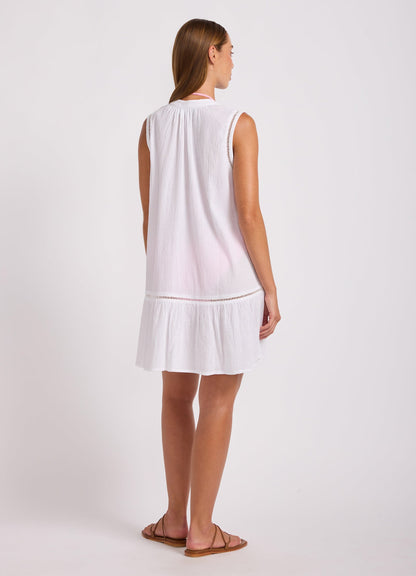 Crinkle Gauze Ladder Dress