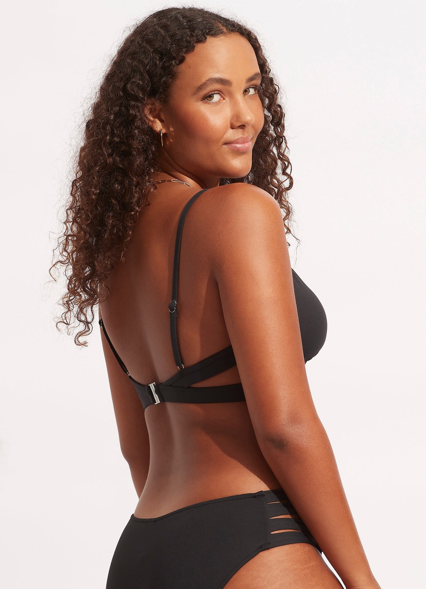 Seafolly Collective Hybrid Bralette Bikini Top - Black