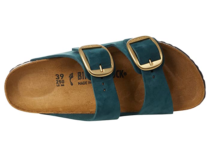 Birkenstock Arizona Big Buckle Nubuck Leather Dark Teal