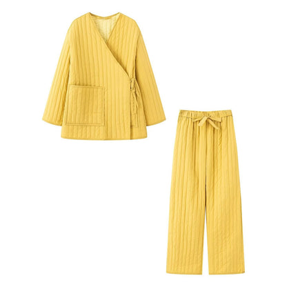 Loose casual cotton suit set