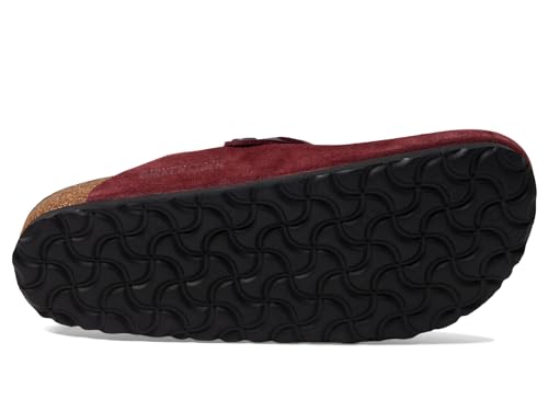 Birkenstock Unisex Boston Braided Suede Leather Zinfandel