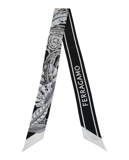Ferragamo Togo Print Silk Bandeau