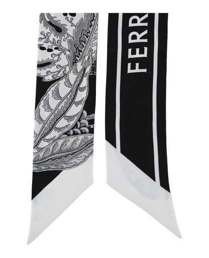 Ferragamo Togo Print Silk Bandeau