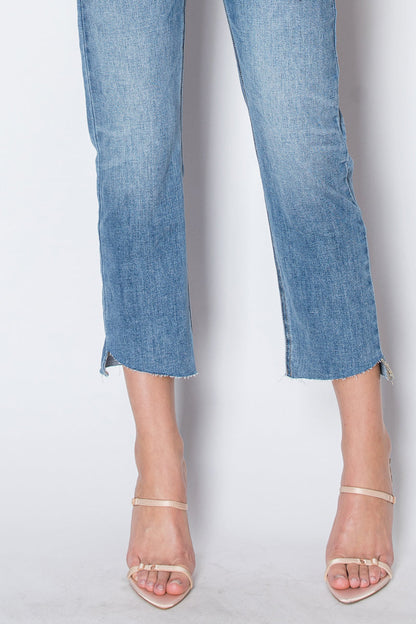 Cecilia Tummy Control High Rise Slim Straight Jeans