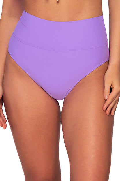 Sunsets Hannah High Waist Swim Bottom - Passion Flower - FINAL SALE