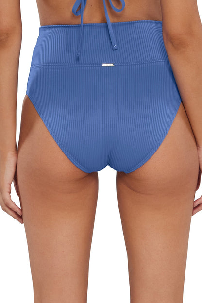 Sunsets Hannah High Waist Swim Bottom - Harbor Blue