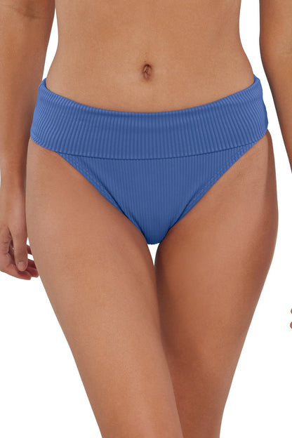Sunsets Hannah High Waist Swim Bottom - Harbor Blue